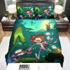 amphibia 2019 movie poster theme bed sheets spread comforter duvet cover bedding sets - Amphibia Store