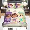 amphibia crossover chibi artwork bed sheets spread duvet cover bedding sets - Amphibia Store