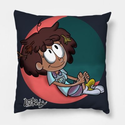 Anne On The Moon Throw Pillow Official Amphibia Merch