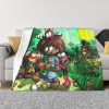 Amphibia Mushroom Night Blankets Warm Flannel Comic Anime Throw Blanket for Bed Couch Bedspread 10 - Amphibia Store