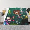 Amphibia Mushroom Night Blankets Warm Flannel Comic Anime Throw Blanket for Bed Couch Bedspread 18 - Amphibia Store