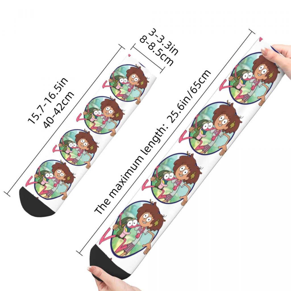 Funny Sock for Men The Lazy Way Hip Hop Vintage Amphibia Happy Seamless Pattern Printed Boys 2 - Amphibia Store