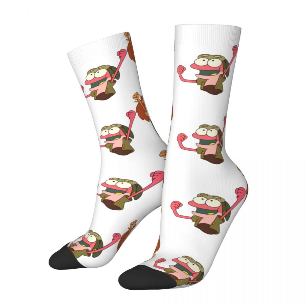 Happy Funny Men s compression Socks Stop Wasting Time And Start Vintage Harajuku Amphibia Novelty Seamless - Amphibia Store