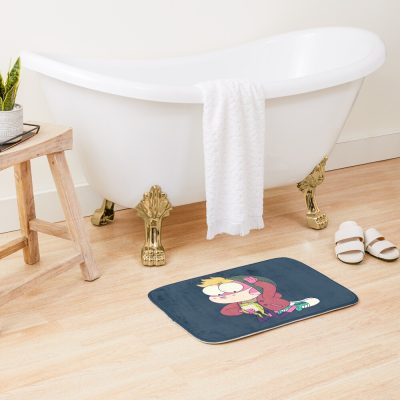 Sprig Plantar With Frog  Amphibia Bath Mat Official Amphibia Merch