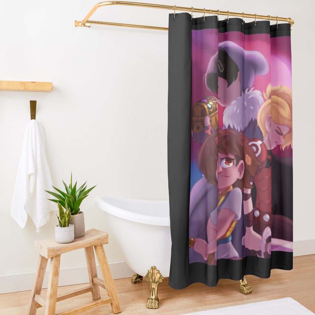 Amphibia Shower Curtain Official Amphibia Merch