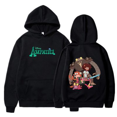 Disney Amphibia Printed Women Men Thin Hoodies Sweatshirts Kids Casual Sweatshirt Fashion Hip Hop Streetwear Pullover - Amphibia Store